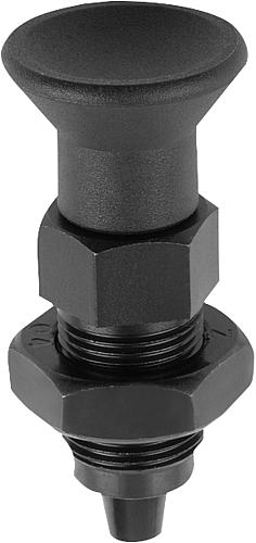 ARRETIERBOLZEN PREMIUM M. KONISCHEM ARRETIERSTIFT GR.4 D1=M20X1,5, D=10, FORM:B OHNE RASTNUT MIT