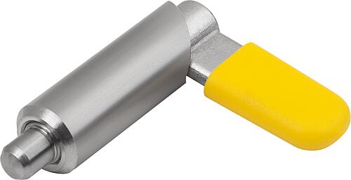 SPERRRIEGEL GLATTE AUSFÜHRUNG, D=6, D1=16, FORM:F MIT HÜLSE, GLATT UND KAPPE, EDELSTAHL BLANK,