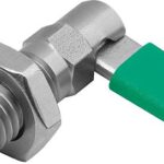 SPERRRIEGEL MIT ANSCHLAG, LINKS, D=6, M12, FORM:D M. GEW.HÜLSE/MUTTER/KAPPE, EDELSTAHL BLANK,