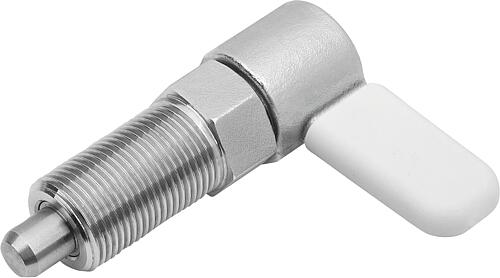 SPERRRIEGEL MIT INNENFÜHRUNG, D=10, M20X1,5, FORM:C MIT KAPPE, OHNE MUTTER, EDELSTAHL BLANK,