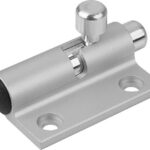 RIEGEL MIT RÜCKSTELLFEDER FORM:B RECHTS L=60, B=36,5, ALUMINIUM FARBLOS FARBLOS