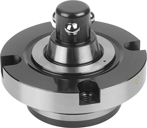 POSITIONIERZYLINDER PNEUMATISCH D1=85, D=20, D2=58, FORM:A, VERGÜTUNGSSTAHL 1.7223 SCHWARZ