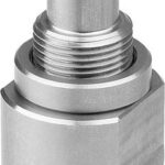 POSITIONIERZYLINDER PNEUMATISCH, FORM:B PNEUMATISCH GESPANNT, D1=10 F=150 FH=300, EDELSTAHL,
