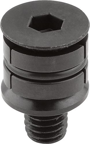 ZENTRIERSPANNER RUND, FORM:A, M04X12, H=5,5, STAHL, KOMP:STAHL