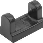 DRUCKSTÜCK FÜR KRAFTSPANNER, FORM:A GLATT 18X27X19,5, KUNSTSTOFF SCHWARZ