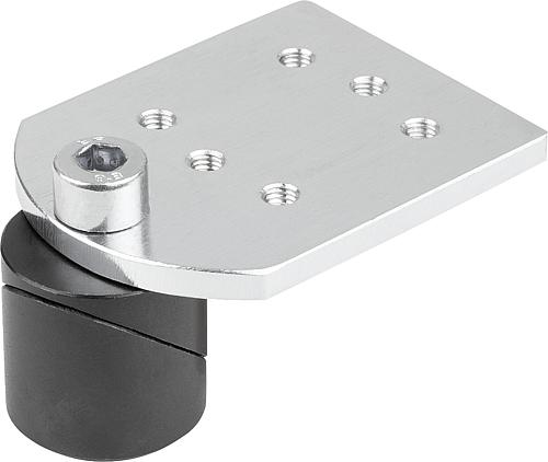 SPANNBOLZEN MIT ADAPTERPLATTE D=20, L=66, B=52 FORM:A, EDELSTAHL BLANK, KOMP:STAHL BLANK