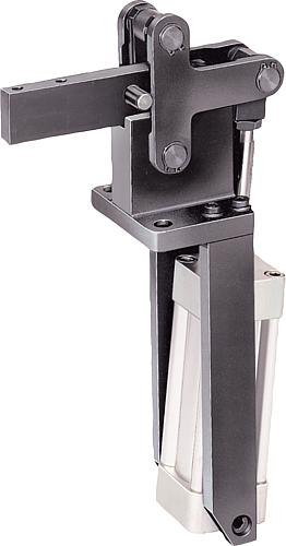 PNEUMATIKSPANNER MIT VERTIKALEM ZYL.-ANBAU VERGÜTUNGSSTAHL, H5=272