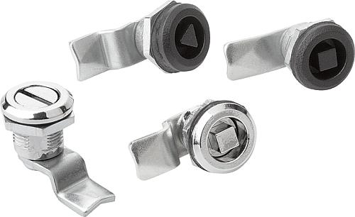 DREHRIEGEL, ZINK SILBER VERCHROMT