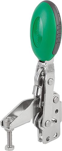 SCHNELLSPANNER VERTIKAL STANDARD, FUß SENKRECHT F1=1350, VERSTELLB. ANDRUCKSPINDEL M06X35,