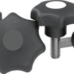 STERNGRIFF ÄHNLICH DIN6336 D=5/16-18X20, D1=40 H=25, FORM:L, THERMOPLAST SCHWARZ, KOMP:EDELSTAHL