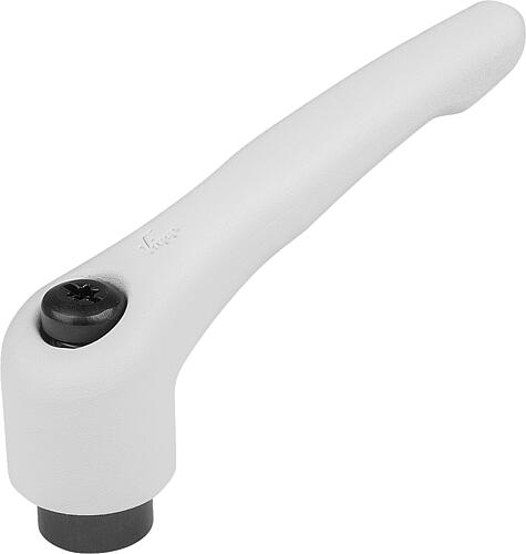 KLEMMHEBEL GR.0 M03, ZINK GRAU RAL7035 STRUKTURMATT, KOMP:STAHL BRÜNIERT