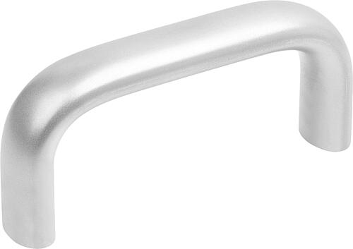BÜGELGRIFF OVAL, A=160, L=173, D=M06, EDELSTAHL GESTRAHLT 1.4404