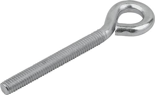 ÖSENSCHRAUBE TYP 48, D=10, L1=60 STAHL, GALVANISCH VERZINKT