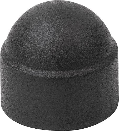 ABDECKKAPPE, M04, SW=7 POLYETHYLEN, SCHWARZ