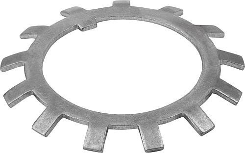 SICHERUNGSBLECH DIN5406 D=25, D1=42, S=1,25, STAHL BLANK