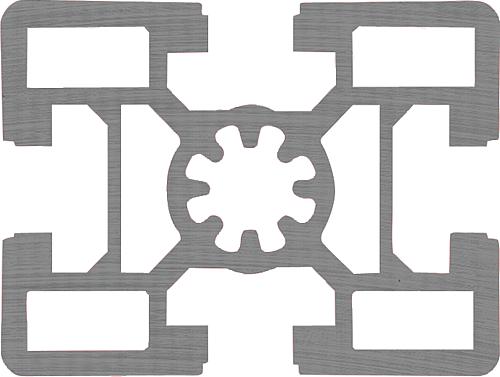 ALUMINIUMPROFIL 1000X60X45, TYP B