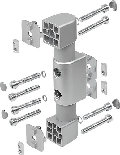 FRIKTIONSGELENK, DOPPELT GR.40/80/40, I, NB=8, Nm=2X12 ALUMINIUM