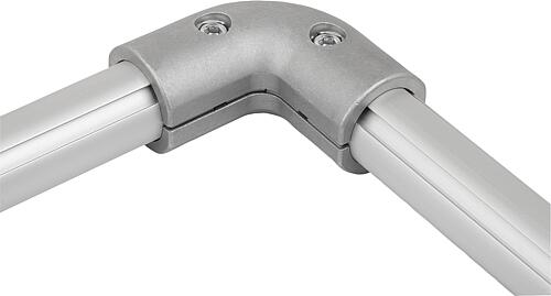 STOßVERBINDER 90° Ø30 MIT VERDREHSICHERUNG, TYP I, P=Ø30 ALUMINIUM – Bild 3