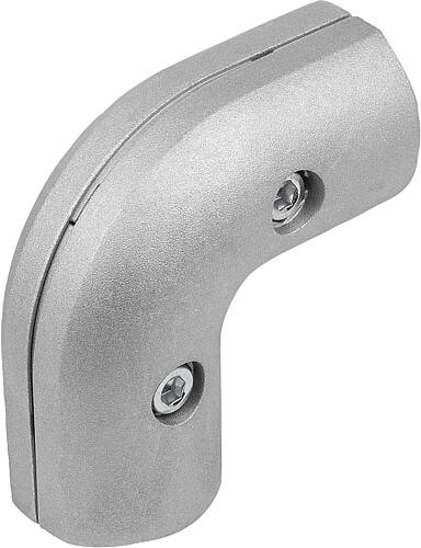STOßVERBINDER 90° Ø30 MIT VERDREHSICHERUNG, TYP I, P=Ø30 ALUMINIUM