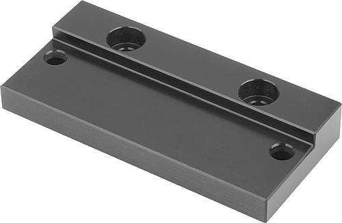 MONTAGEPLATTE, A=49,5, B=24, D3=4,5, D5=4,5, ALUMINIUM