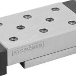 PRÄZISIONS-SCHLITTENF. ROLLENGELAGERT MIT ENDPLATTEN, B=40, L=80, C=30, F=80, GRAUGUSS