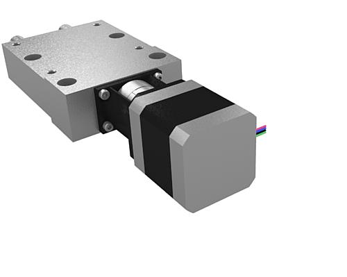 POSITIONIERTISCH KURZE AUSFÜHRUNG GR.12, FORM:B MIT SCHRITTMOTOR, KABEL RECHTS