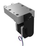 POSITIONIERTISCH KURZE AUSFÜHRUNG GR.12, FORM:B MIT SCHRITTMOTOR, KABEL UNTEN, ANTRIEB UNTEN