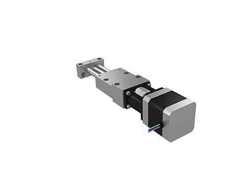 POSITIONIERTISCH LANGE AUSFÜHRUNG GR.8, FORM:B MIT SCHRITTMOTOR, KABEL LINKS
