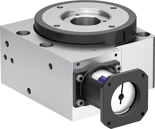 POSITIONIER-RUNDTISCH LANGE AUSFÜHRUNG GR.12, FORM:A OHNE MOTOR, ALUMINIUM, KOMP:EDELSTAHL