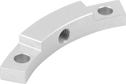 KLEMMELEMENT FÜR RUNDTISCH-GLEITLAGER, D=100, H=8, ALUMINIUM