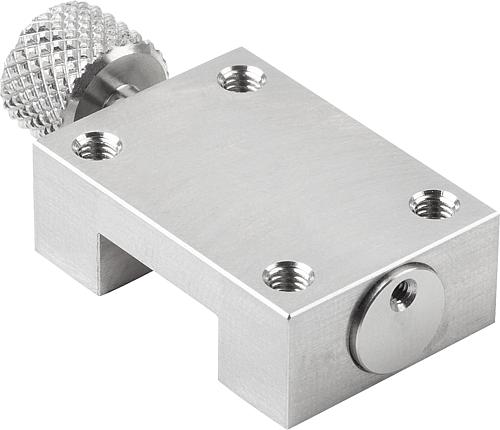 KLEMMELEMENT F.MINIATUR-PROFILFÜHRUNGS. GR.9 B=9 F1=100, EDELSTAHL