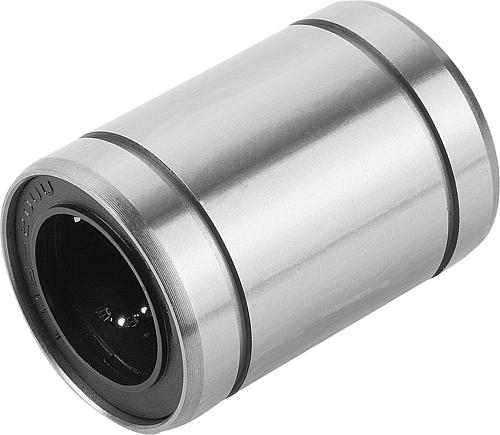 LINEARKUGELLAGER MIT KUNSTSTOFFKÄFIG, GESCHLOSSEN, D=25, D1=40, L=58 -0,3, WÄLZLAGERSTAHL,