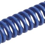 SCHRAUBENDRUCKFEDER ISO10243, MITTLERE BELASTUNG, D=16, D1=8, LO=51, CHROM-SILIZIUM-STAHL BLAU