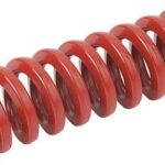 SCHRAUBENDRUCKFEDER ISO10243, SCHWERE BELASTUNG, D=10, D1=5, LO=32, CHROM-SILIZIUM-STAHL ROT
