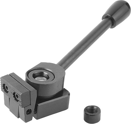 NIEDERZUGSPANNER RECHTS A=38,5 25X25, FORM:A STAHL