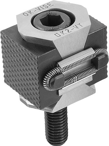 KEILSPANNER DOPPELT, GRF GERIFFELT, B=56 FÜR GEWINDEBOHRUNG G=M16, WERKZEUGSTAHL GEHÄRTET,