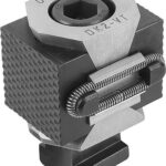 KEILSPANNER DOPPELT, GRF GERIFFELT, B=56 FÜR T-NUT G=18, WERKZEUGSTAHL GEHÄRTET, KOMP:WERKZEUGSTAHL