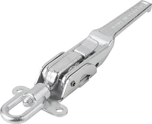 SPANNVERSCHLUSS MIT SPANNHAKEN EINSTELLBAR, SCHWERE AUSFÜHRUNG, FORM:A ANSCHRAUBBOHRUNG SICHTBAR,