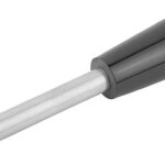 GRIFFSTANGE M06, L=50, D=8, FORM:E KONUSGRIFF, EDELSTAHL BLANK, KOMP:DUROPLAST SCHWARZ