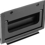 SCHALENGRIFF KLAPPBAR, ANSCHRAUBBAR, FORM:B, L1=115, L=100, H=90 ALUMINIUM SCHWARZ ELOXIERT,