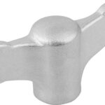 FLÜGELGRIFF D=10-24 A=50 H=24 EDELSTAHL 1.4308 GESTRAHLT