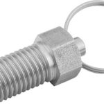 ARRETIERBOLZEN OHNE RASTNUT GR.0 D1=M08X1, FORM:R, EDELSTAHL UNGEHÄRTET