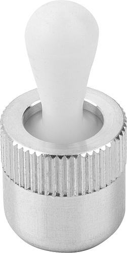 FEDERNDES SEITENDRUCKST., STANDARD FEDERKRAFT OHNE DICHTUNG D=10, D2=10, L1=10,7, ALUMINIUM,
