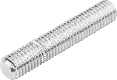 GEWINDESTIFT MIT EINSCHRAUBSTOPP D=M08X80, EDELSTAHL BLANK