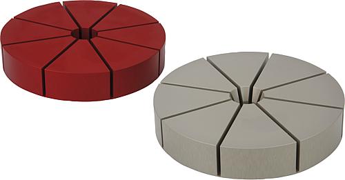 SPANNZANGE ALUMINIUM HOCHFEST, ROT ELOXIERT, FÜR AUßENSPANNUNG