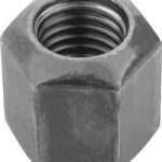 SECHSKANTMUTTER 1,5D HOCH DIN6330, M06, SW=10, VERGÜTUNGSSTAHL 10 BLANK (SCHWARZ)
