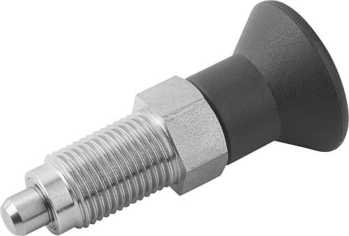 ARRETIERBOLZEN PREMIUM MIT ZYL. ARRETIERSTIFT GR.2 D1=M12X1,5, D=6, FORM:A OHNE RASTNUT OHNE