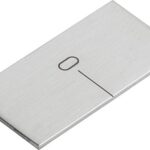 NULLMARKE SELBSTKLEBEND, VERTIKAL 30X15X1, EDELSTAHL BLANK