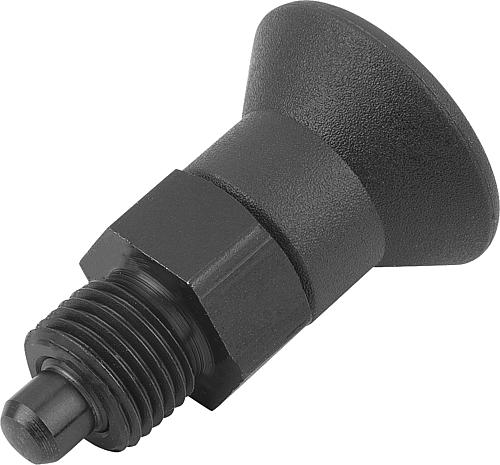 ARRETIERBOLZEN KURZE AUSFÜHRUNG MIT GEWINDESICHERUNG GR.2 M12X1,5, D=6, FORM:AP O.RASTNUT,
