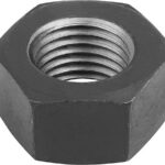 SECHSKANTMUTTER DIN934 M06, SW=10, STAHL 12 BLANK (SCHWARZ)